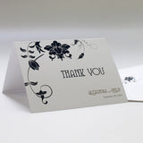 Floral Orchestra Thank You Card Lavender