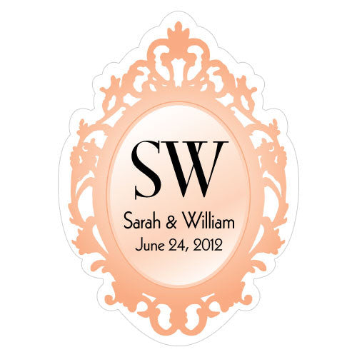 Mirror Frame Sticker Peach