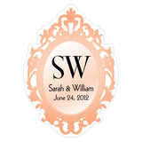 Mirror Frame Cling Peach