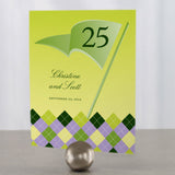 Golf Table Number Numbers 1-12 Classical Green Gradient