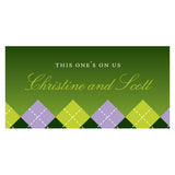 Golf Small Ticket Classical Green Gradient