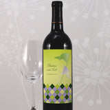 Golf Wine Label Classical Green Gradient