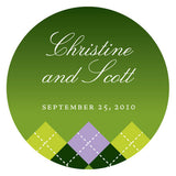 Golf Large Sticker Classical Green Gradient