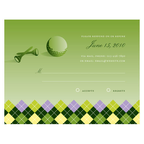 Golf RSVP Classical Green Gradient