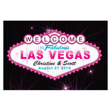 Las Vegas Large Rectangular Tag Dark Pink