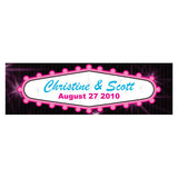 Las Vegas Small Rectangular Tag Dark Pink
