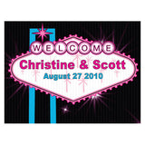 Las Vegas Note Card Dark Pink