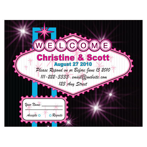 Las Vegas RSVP Dark Pink