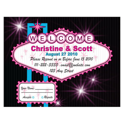 Las Vegas RSVP Dark Pink