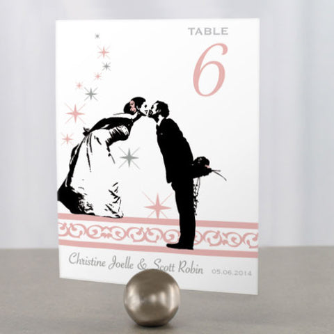 Vintage Hollywood Table Number Numbers 1-12 Lilac