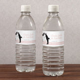 Vintage Hollywood Water Bottle Label Lilac