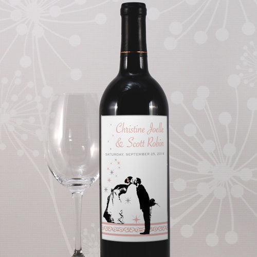 Vintage Hollywood Wine Label Lilac