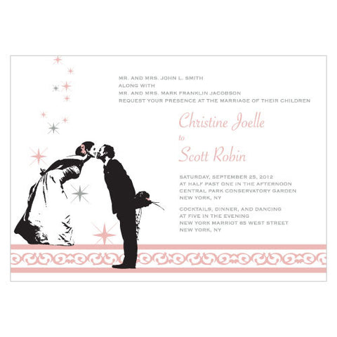 Vintage Hollywood Invitation Lilac
