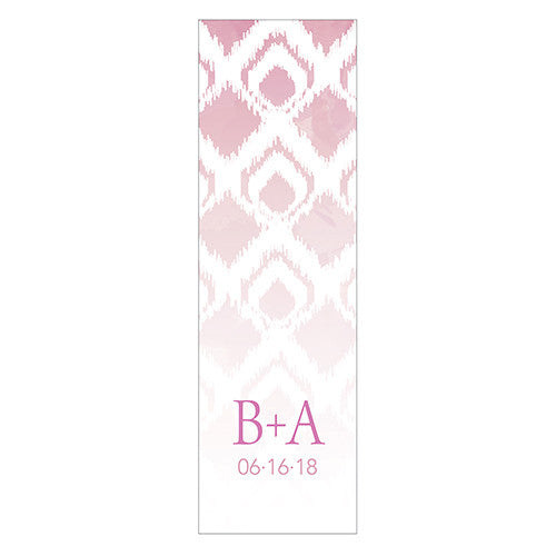 Ikat Small Rectangular Favor Tag Lavender