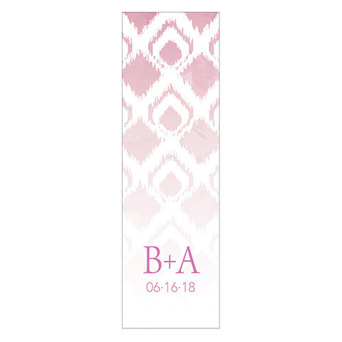 Ikat Small Rectangular Favor Tag Lavender