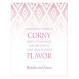 Ikat Open Format Table Sign Lavender