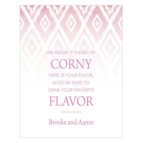 Ikat Open Format Table Sign Lavender