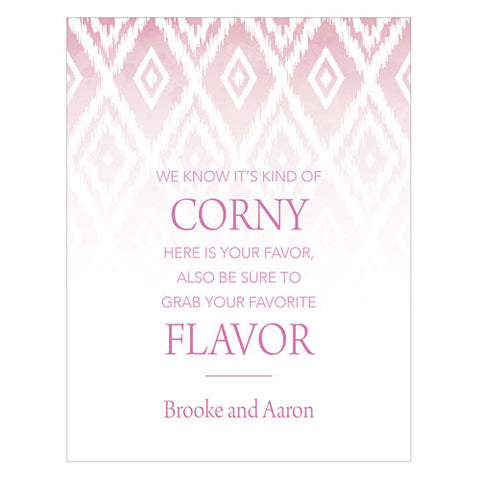 Ikat Open Format Table Sign Lavender