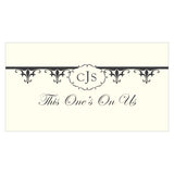 Fleur De Lis Small Ticket Royal Blue
