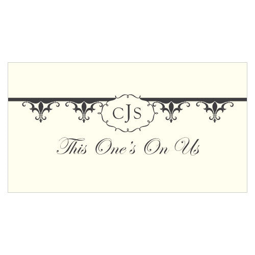 Fleur De Lis Small Ticket Royal Blue