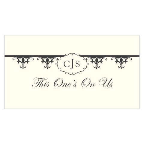 Fleur De Lis Small Ticket Royal Blue