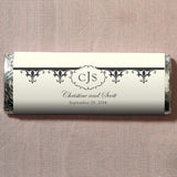 Fleur De Lis Nut Free Gourmet Milk Chocolate Bar Royal Blue