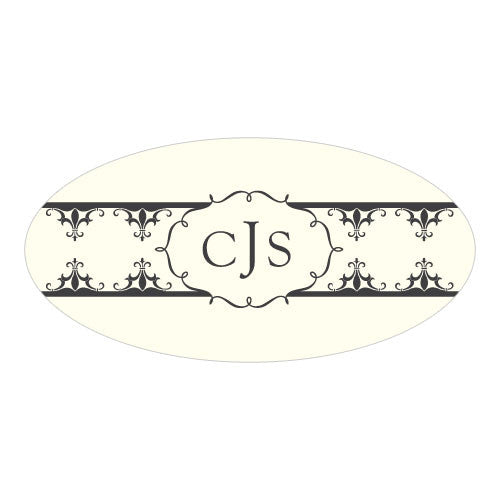 Fleur De Lis Small Cling Royal Blue