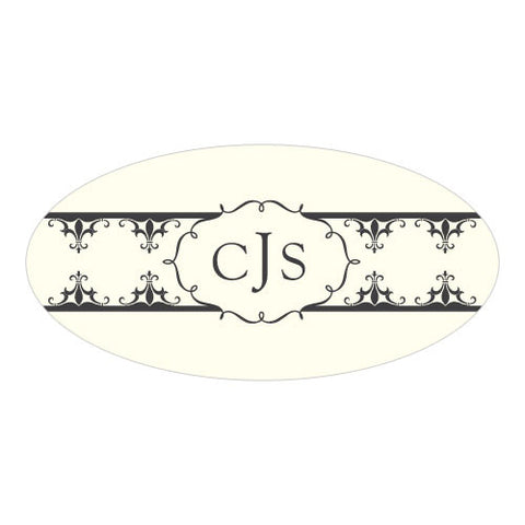 Fleur De Lis Small Cling Royal Blue