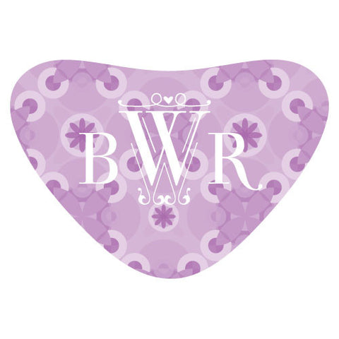 Floral Pattern Heart Container Sticker Lavender