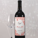 Reef Coral Wine Label Red