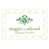Luck Of The Irish Large Rectangular Tag Classical Green