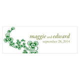 Luck Of The Irish Small Rectangular Tag Classical Green