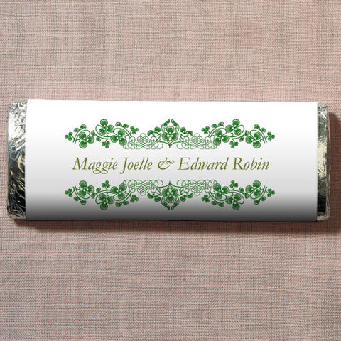 Luck Of The Irish Nut Free Gourmet Milk Chocolate Bar Classical Green