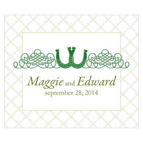 Luck Of The Irish Rectangular Label Classical Green
