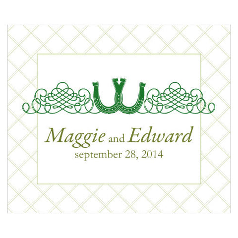 Luck Of The Irish Rectangular Label Classical Green