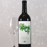 Luck Of The Irish Wine Label Classical Green