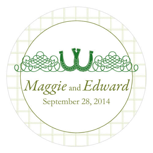 Luck Of The Irish Large Sticker Classical Green