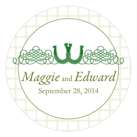Luck Of The Irish Large Sticker Classical Green