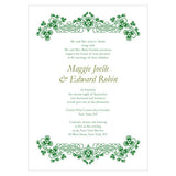 Luck Of The Irish Invitation Classical Green