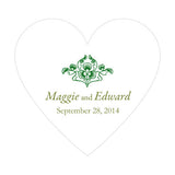 Luck Of The Irish Heart Sticker Classical Green