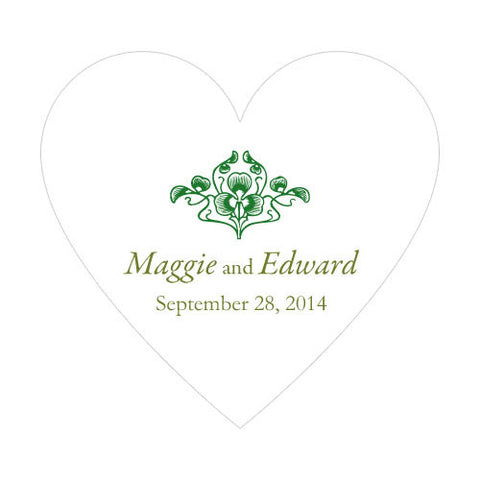 Luck Of The Irish Heart Sticker Classical Green