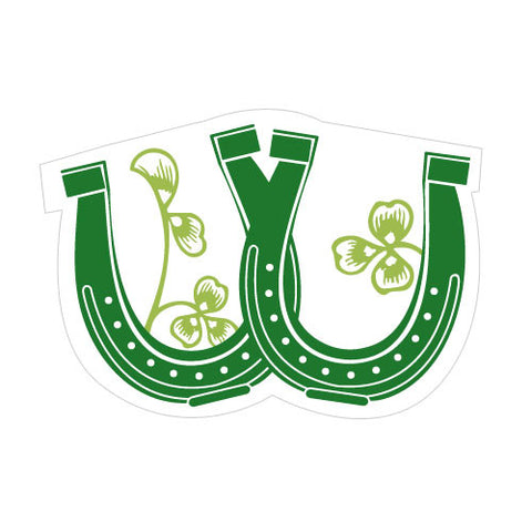 Luck Of The Irish Diecut Sticker Classical Green