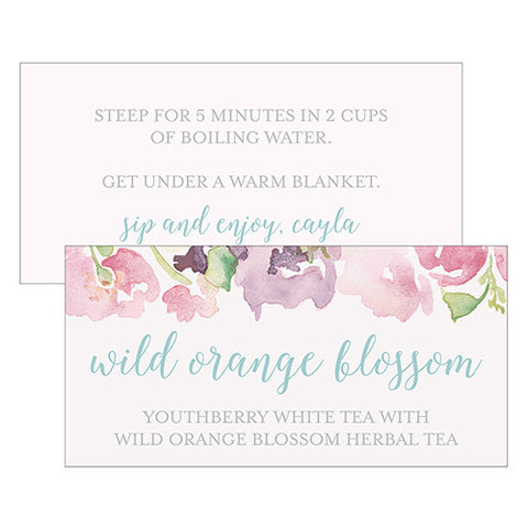 Garden Party Open Format Small Favor Tag