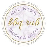 Geo Marble Small Sticker Lavender