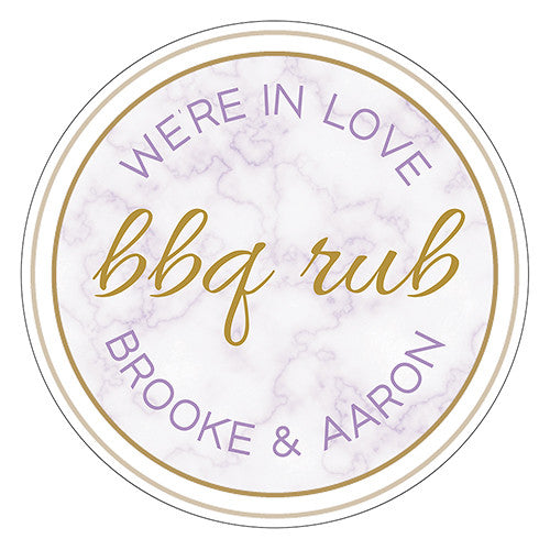 Geo Marble Small Sticker Lavender