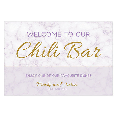 Geo Marble Welcome Poster Lavender