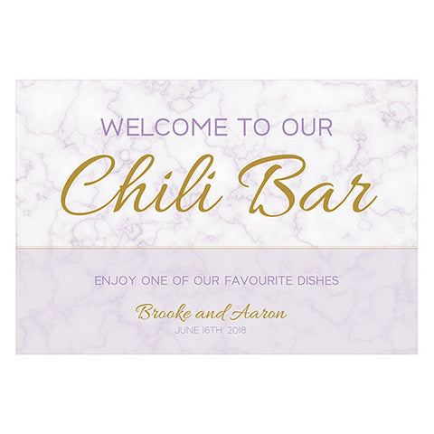 Geo Marble Welcome Poster Lavender