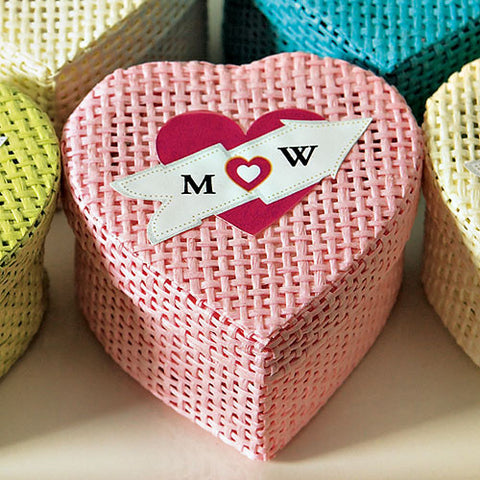 Heart Sticker for Woven Boxes