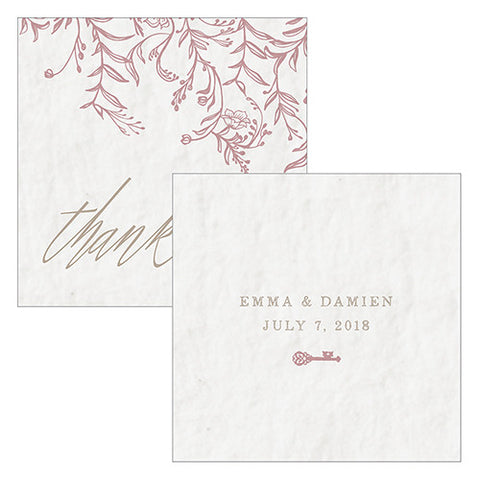 Modern Fairy Tale Square Tag Mocha Mousse
