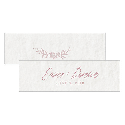 Modern Fairy Tale Rectangular Favor Tag Vintage Pink
